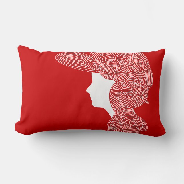 Red Lady Lumbar Cushion (Front)