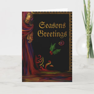 Red Lady - Seasons Greetings Card