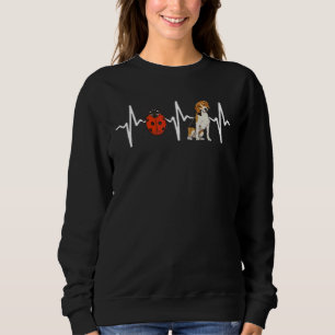 Red Ladybug Beagle Heartbeat Dog Sweatshirt