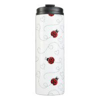 Red Ladybug Beetle Insect Lover Black Hearts