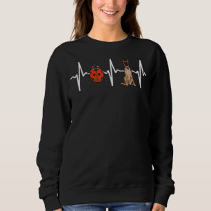 Red Ladybug Belgian Malinoi Heartbeat Dog Sweatshirt