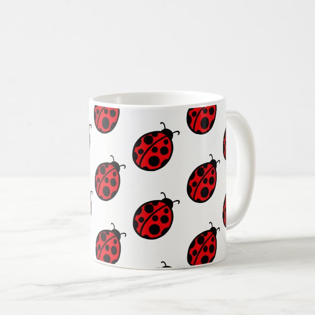 Red Ladybug Coffee Mug Gift (Front Right)