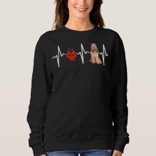 Red Ladybug Grand Basset Griffon Vendeen Heartbeat Sweatshirt