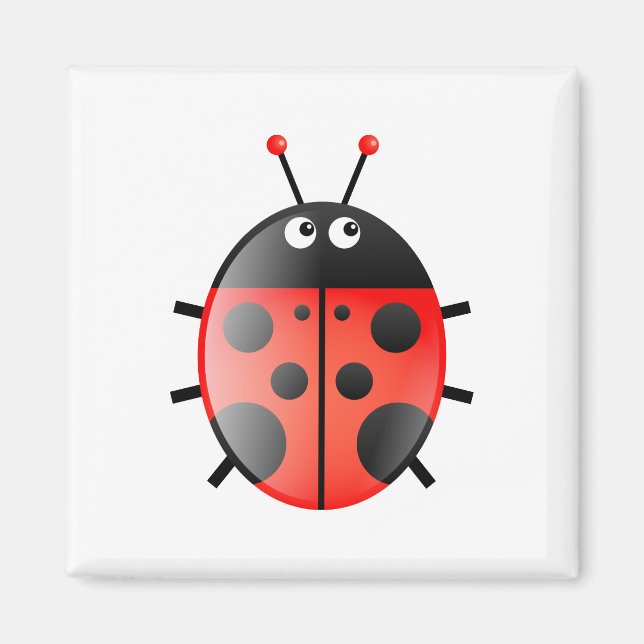 Red Ladybug Magnet (Front)