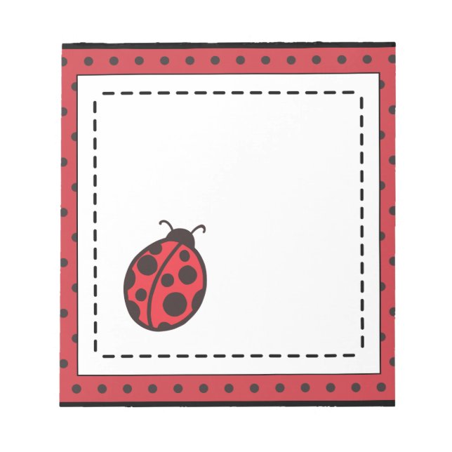 Red Ladybug Notepad (Front)