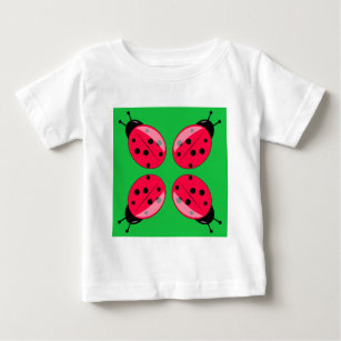 Red Ladybugs Baby T-Shirt