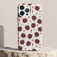 Red Ladybugs Hearts Love Bug Insect