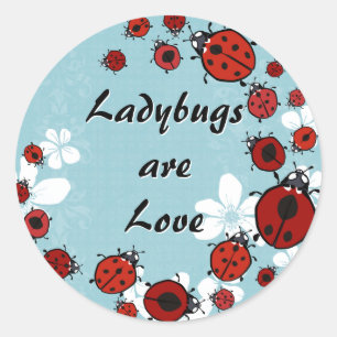 Red Ladybugs Sticker