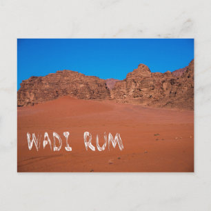 Red Landscape of Wadi Rum Postcard