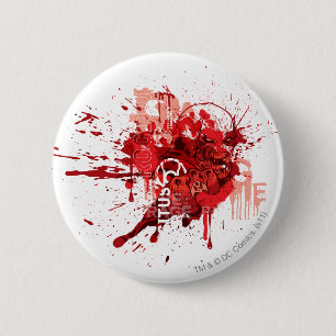 Red lantern Corps Collage 6 Cm Round Badge