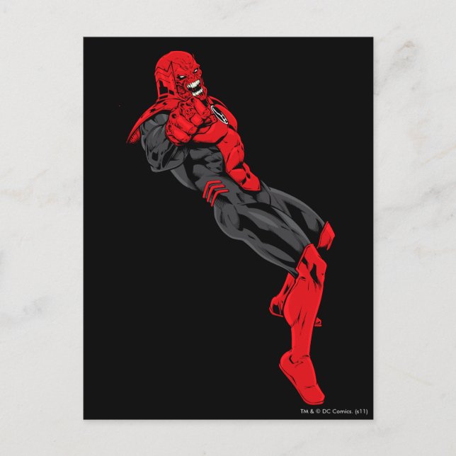 Red Lantern Corps - Rage Leaning 1 Postcard (Front)