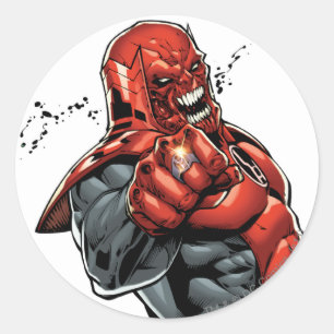 Red Lantern Corps - Rage Leaning 2 Classic Round Sticker