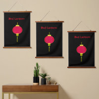 Red Lantern Hanging Tapestry