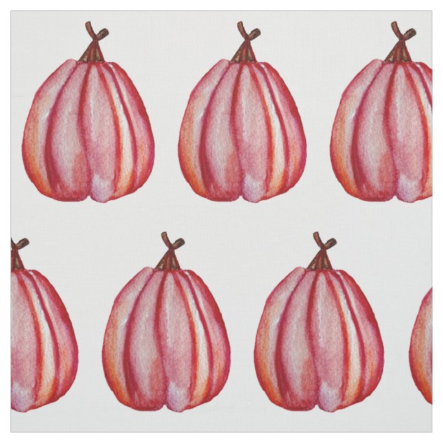 Red lantern Watercolor Drawing Pattern Fabric (Swatch)