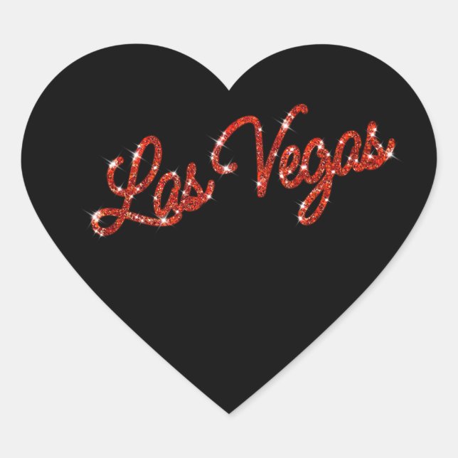  Red Las Vegas Sparkles Sticker (Front)
