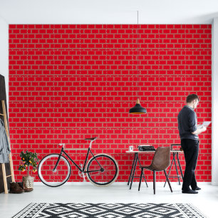 Red Lattice Geo  Wallpaper