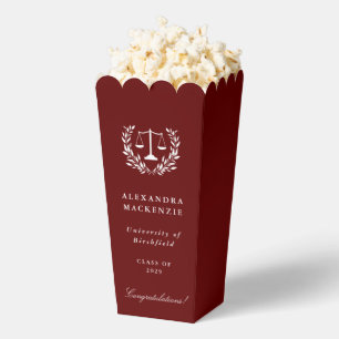 Red Law Scales + Laurel Wreath Graduation Favour Box