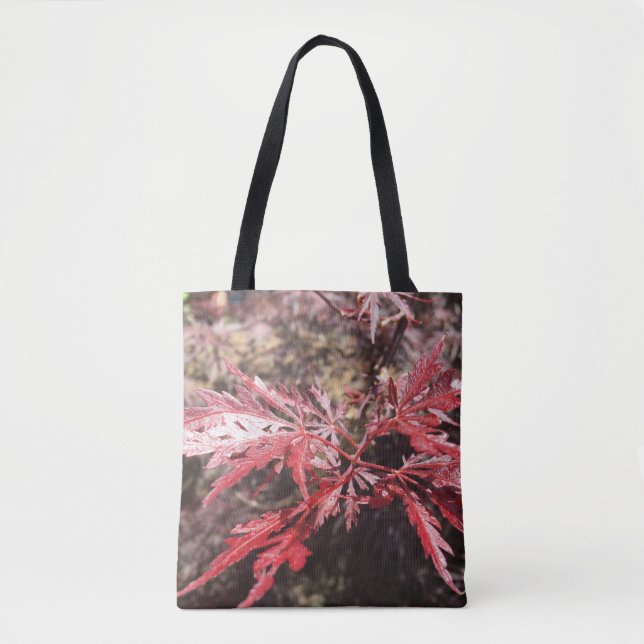 Red leaf tote bag (Front)