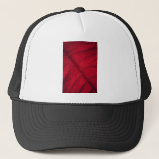Red leaf trucker hat