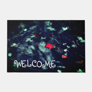 Red Leaf Welcome Mat