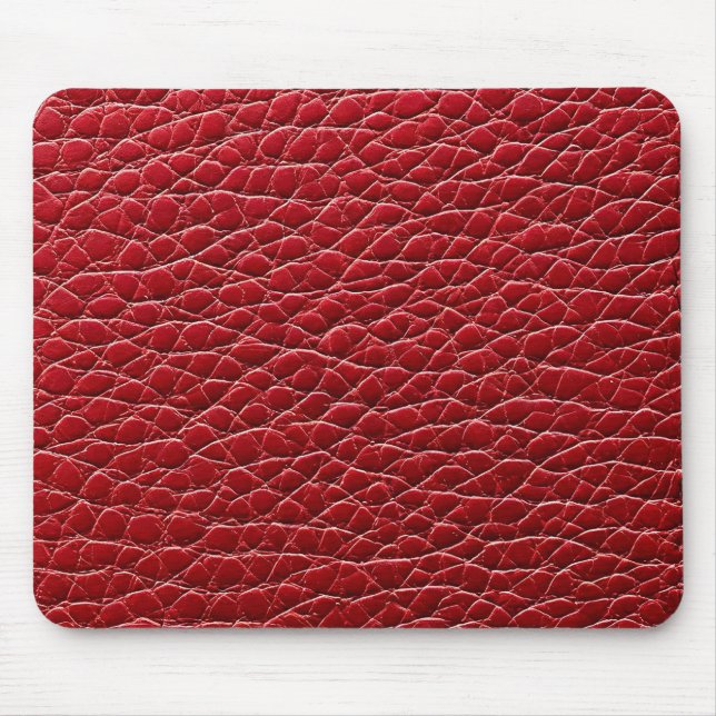 Red leather pattern mouse pad (Front)