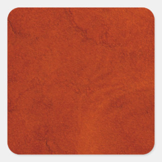 Red leather square sticker