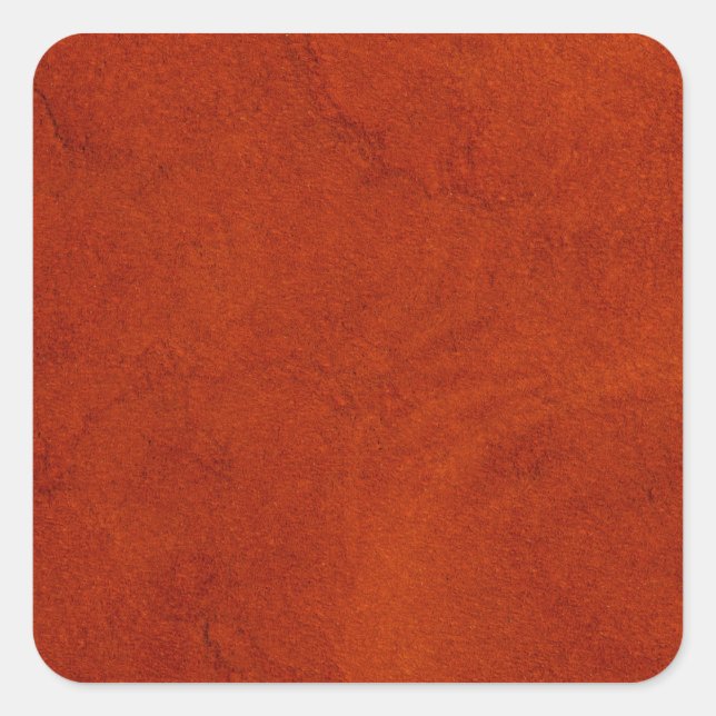 Red leather square sticker (Front)