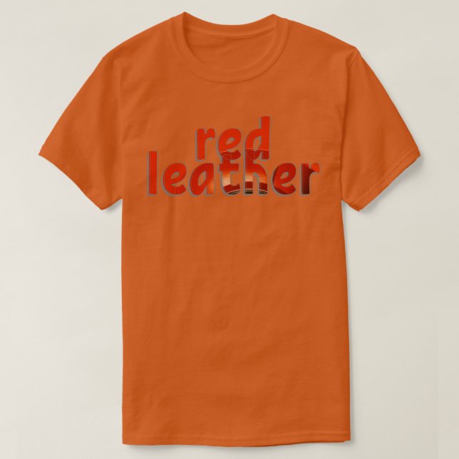 red leather T-Shirt (Design Front)