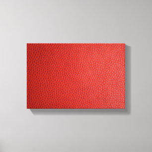 Red Leather Texture Canvas Print