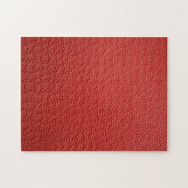 Red Leather Texture Jigsaw Puzzle (Horizontal)