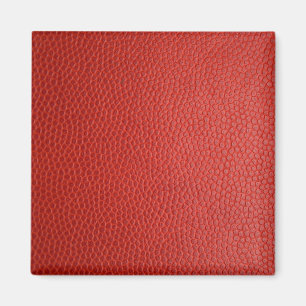 Red Leather Texture Magnet