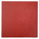 Red Leather Texture Tile<br><div class="desc">This design features a high-definition image of red leather. There is light reflecting on the leather,  producing an effect of light and dark areas from left to right. The texture has an animal-print effect. The overall effect is elegant and very attractive.</div>