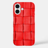 red leather weave background