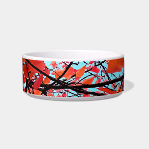 Red leaves bowl