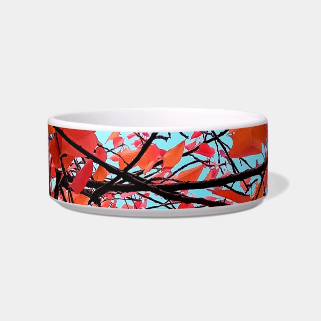 Red leaves bowl (Front)