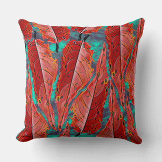 Red Leaves Cushion