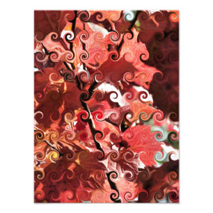 RED LEAVES PHOTO PRINT