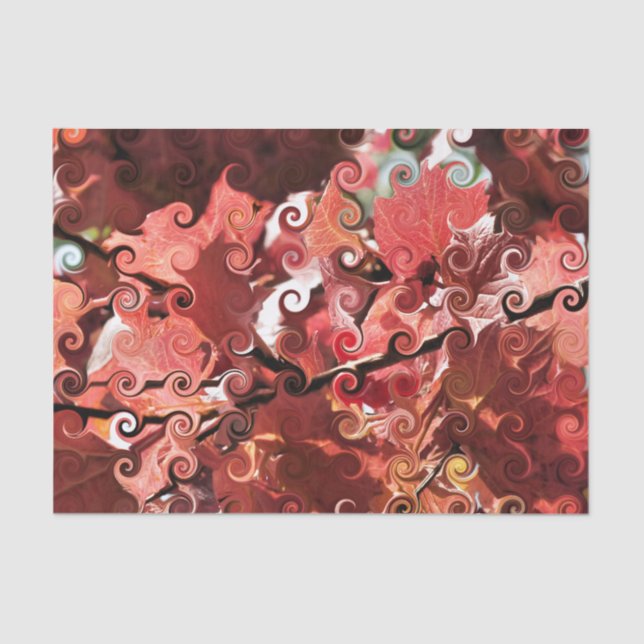 RED LEAVES TISSUE PAPER (Front)