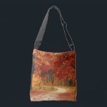 Red Leaves Woods Ravishing Durable Versatile  Crossbody Bag<br><div class="desc">Beautiful trees with red leaves along a meandering pathway. Refreshing and exquisite. The personalised tote bag is the perfect gift for any woman. It is made of high quality and durable materials, ensuring that it will last long. You can choose any design or text you like and have it personalised...</div>