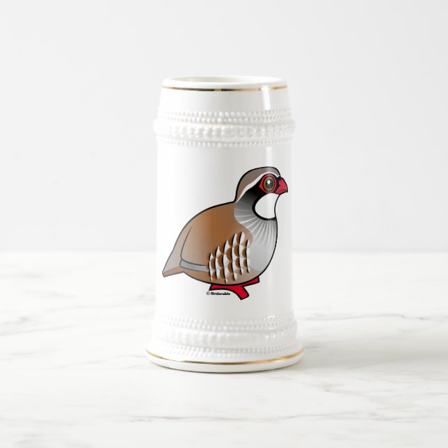 Red-legged Partridge Beer Stein (Center)