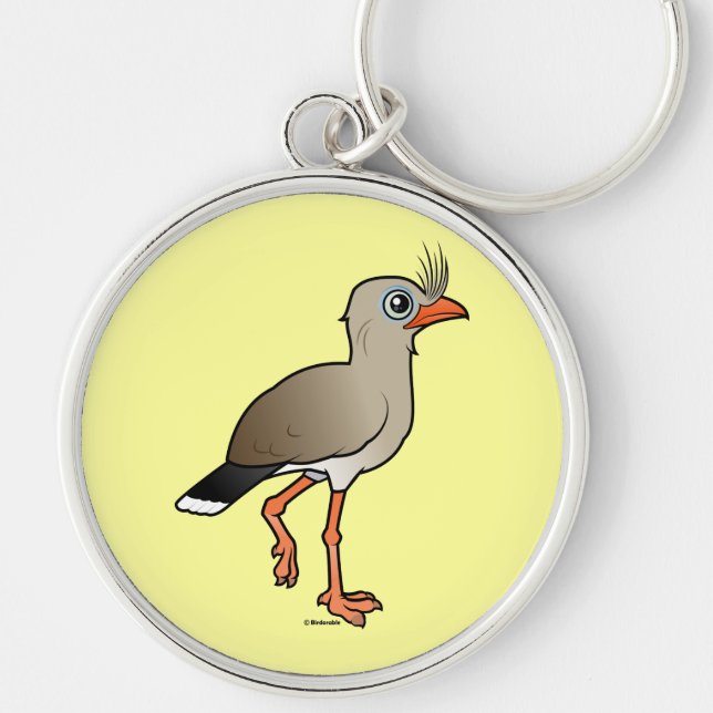 Red-legged Seriema Key Ring (Front)