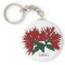 Red Lehua flower key chain