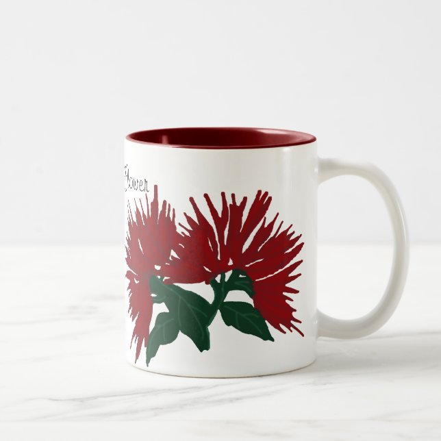Red Lehua flower mug (Right)