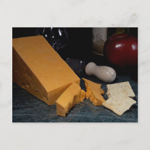 Red Leicester Cheese Postcard