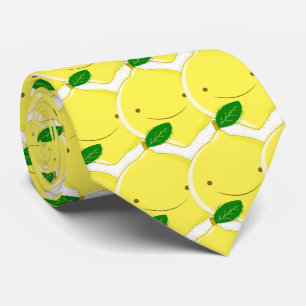 Red Lemon Pattern Tie