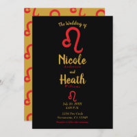 Red LEO Zodiac Astrology July August Wedding