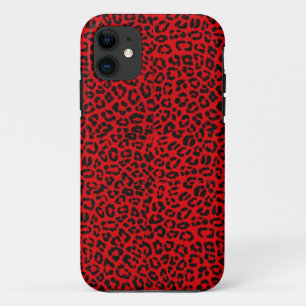 Red Leopard Print Iphone 5S Case