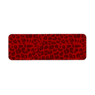 Red leopard print pattern