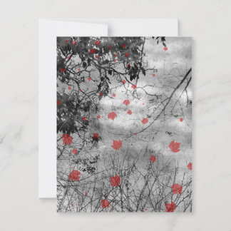 Red Letter Day Goth Wedding RSVP card