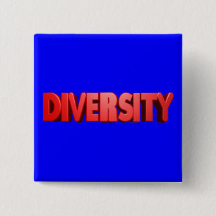Red Letter Diversity Square 15 Cm Square Badge